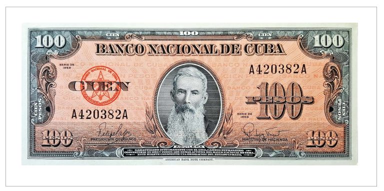 1959 Cuba 100 Pesos