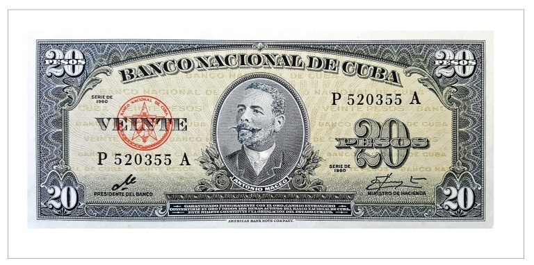 1960 Cuba 20 Pesos