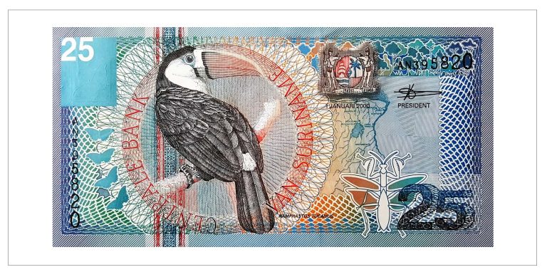 2000 Suriname 25 Gulden
